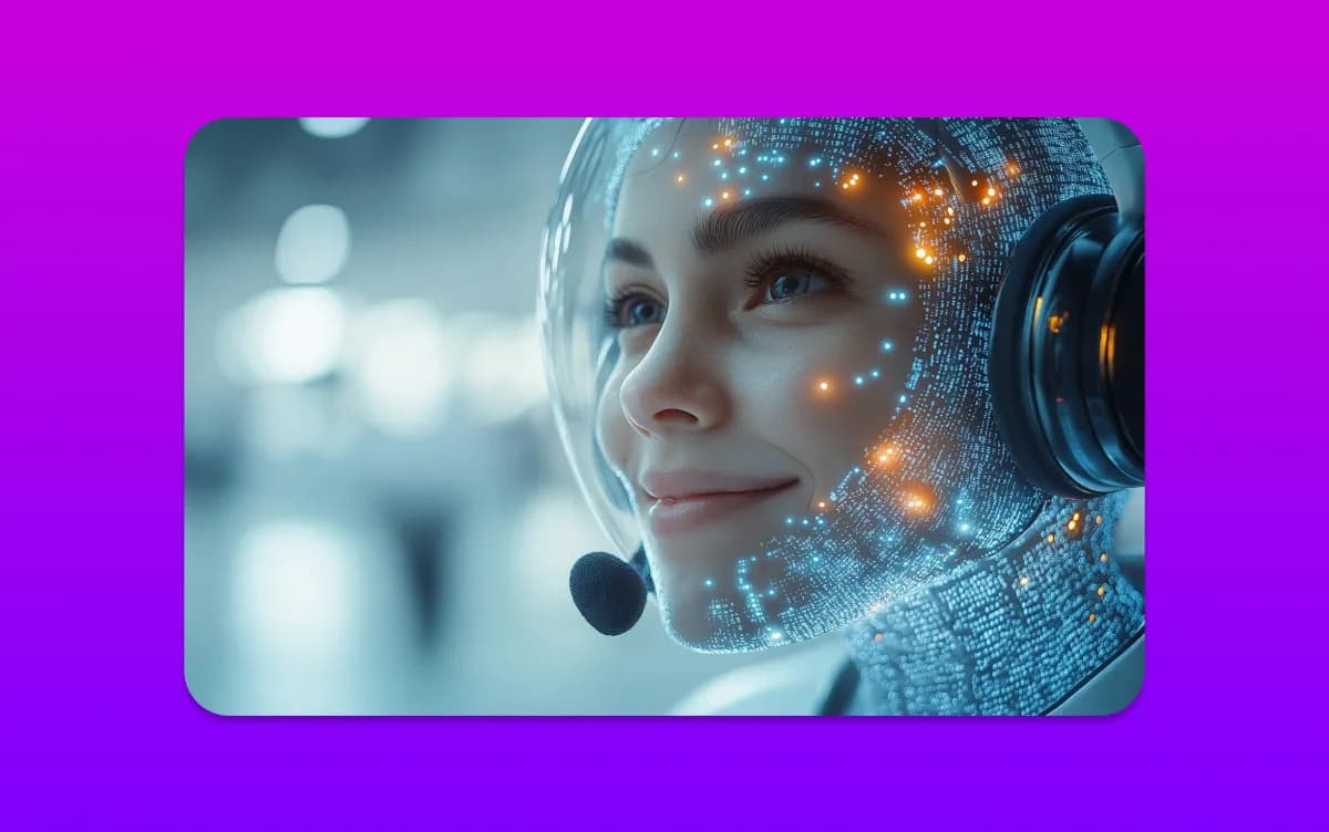 Illustration accompanying a guide to evaluating an AI customer-service chatbot