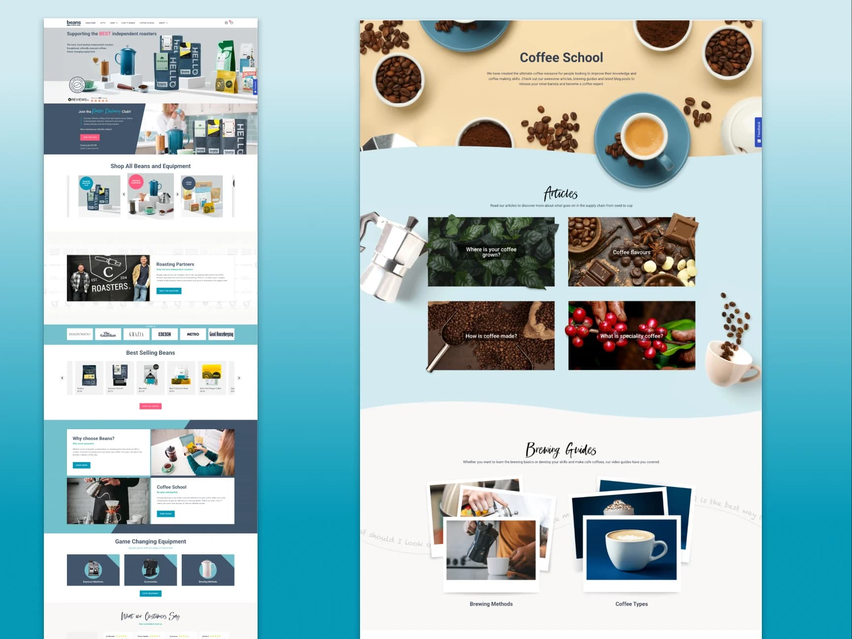 Beans Coffee Club | E-commerce Frontend - Image 1