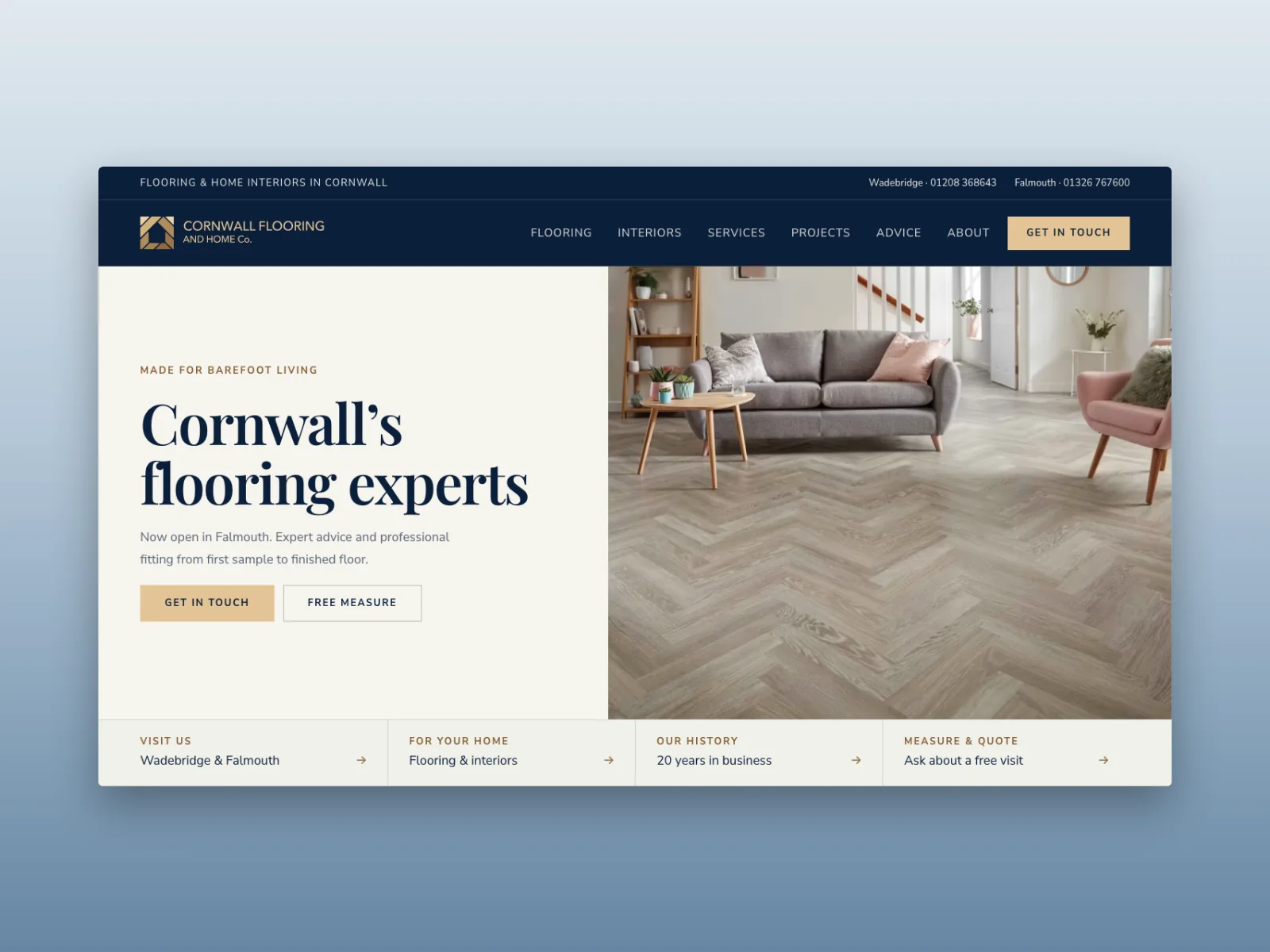 Cornwall Flooring and Home Co. Website Redesign & WordPress Development project