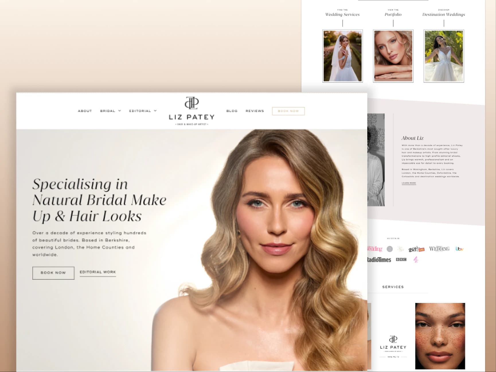 Liz Patey Makeup | WordPress Rebuild - Image 1