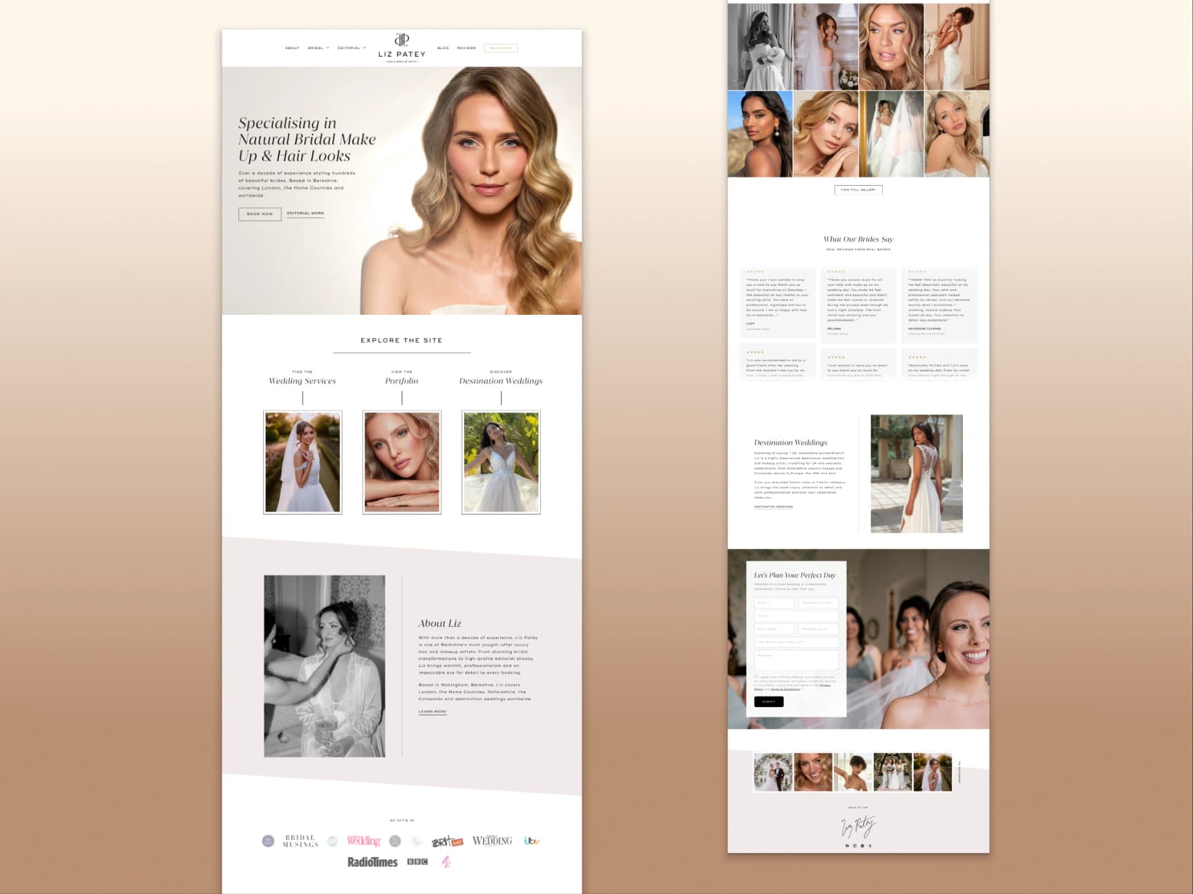 Liz Patey Makeup | WordPress Rebuild - Image 2