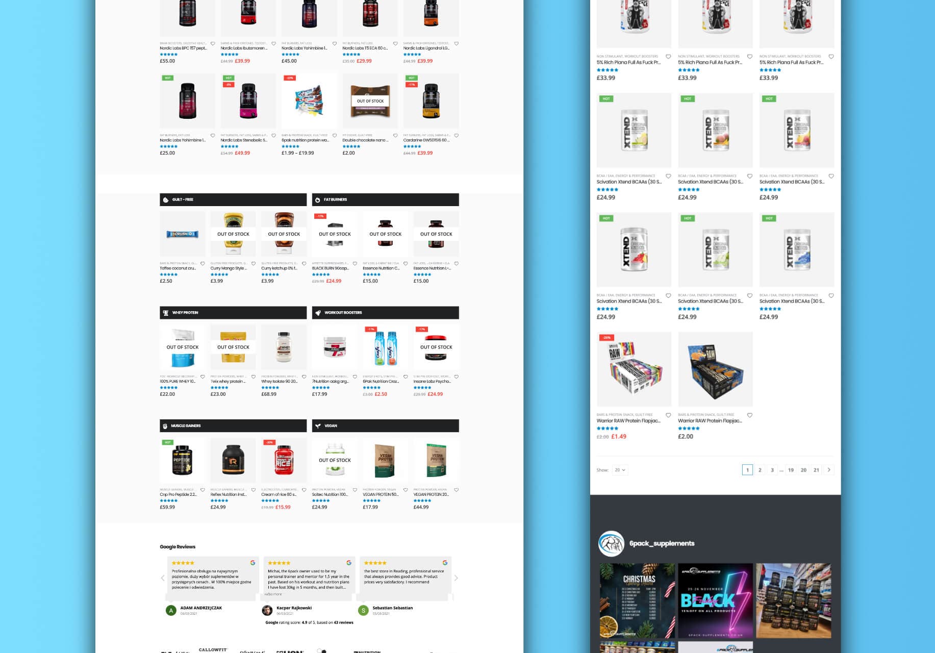 6 Pack Supplements | Online Shop Build - Image 1