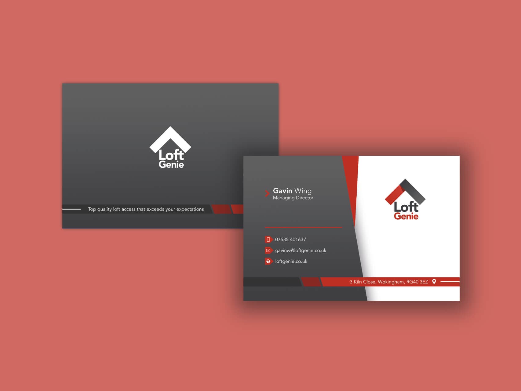 Loft Genie Business Cards project