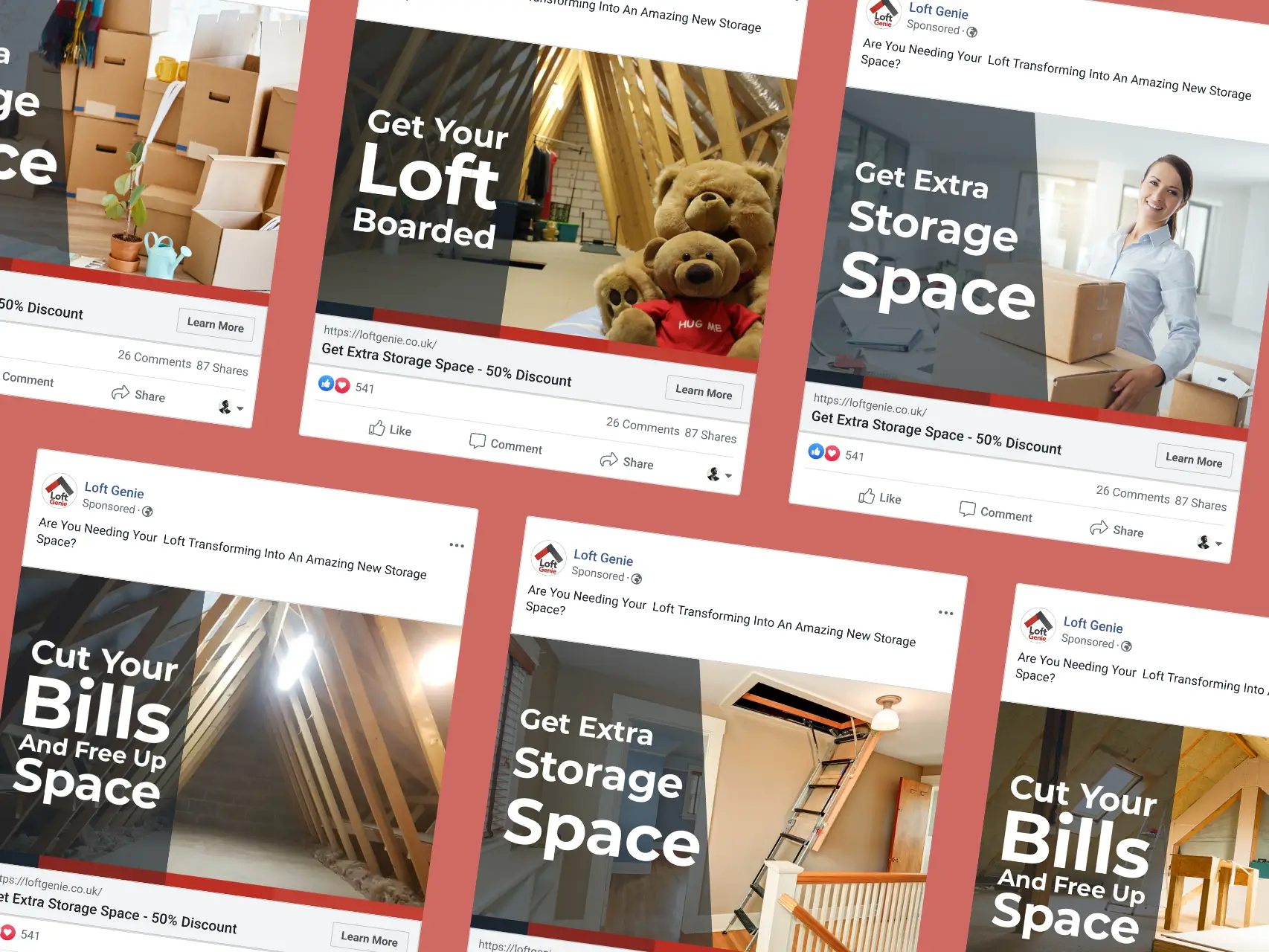 Loft Genie Social Media Marketing project