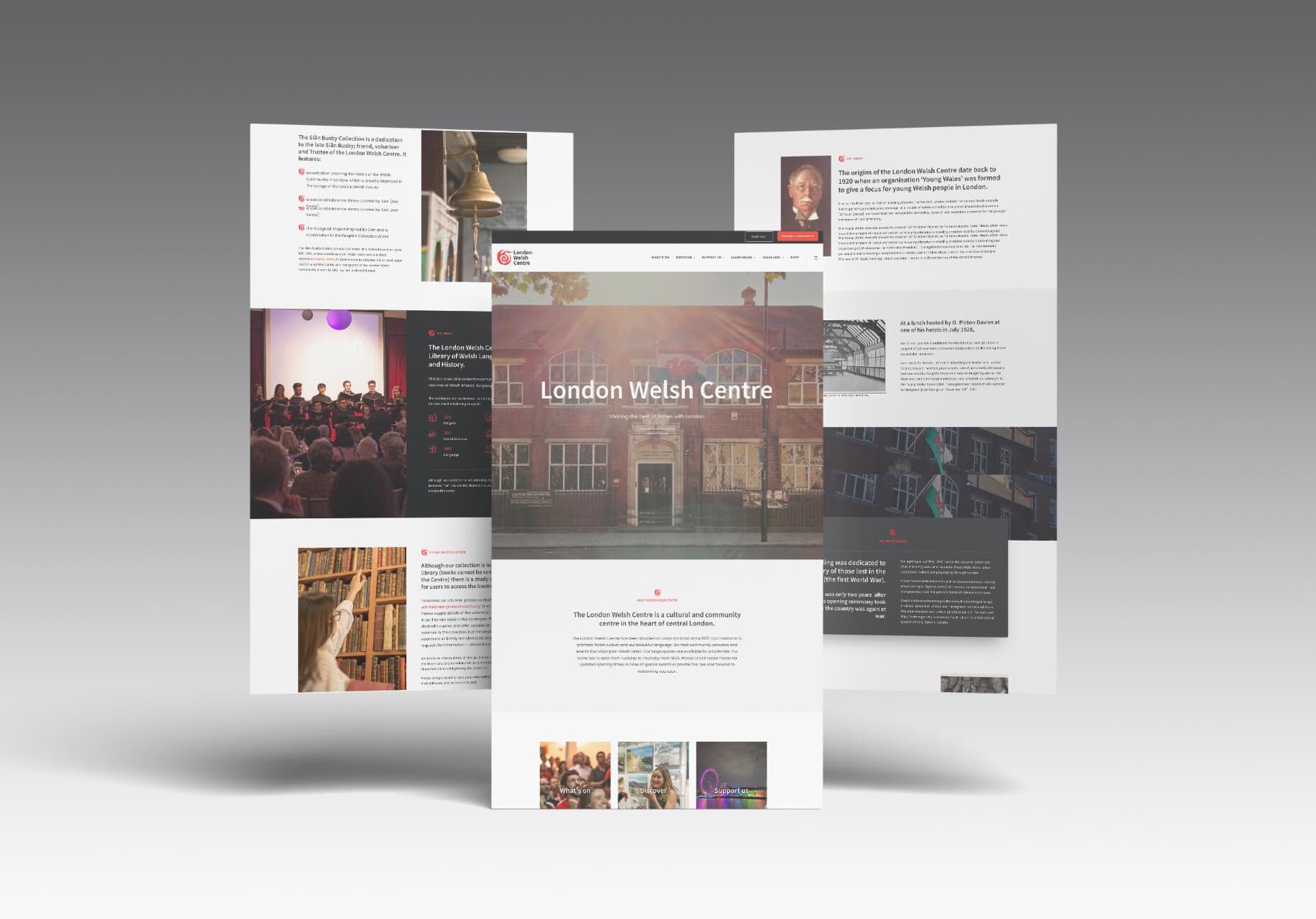 London Welsh Center | WordPress Build - Image 1