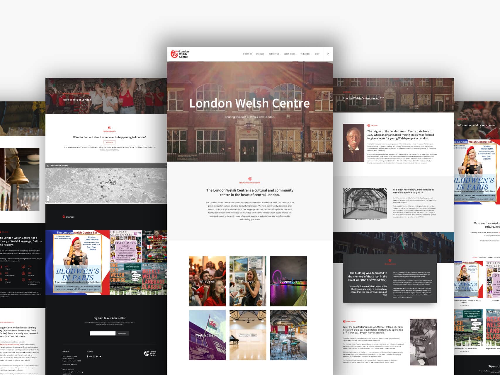 London Welsh Center WordPress Development project