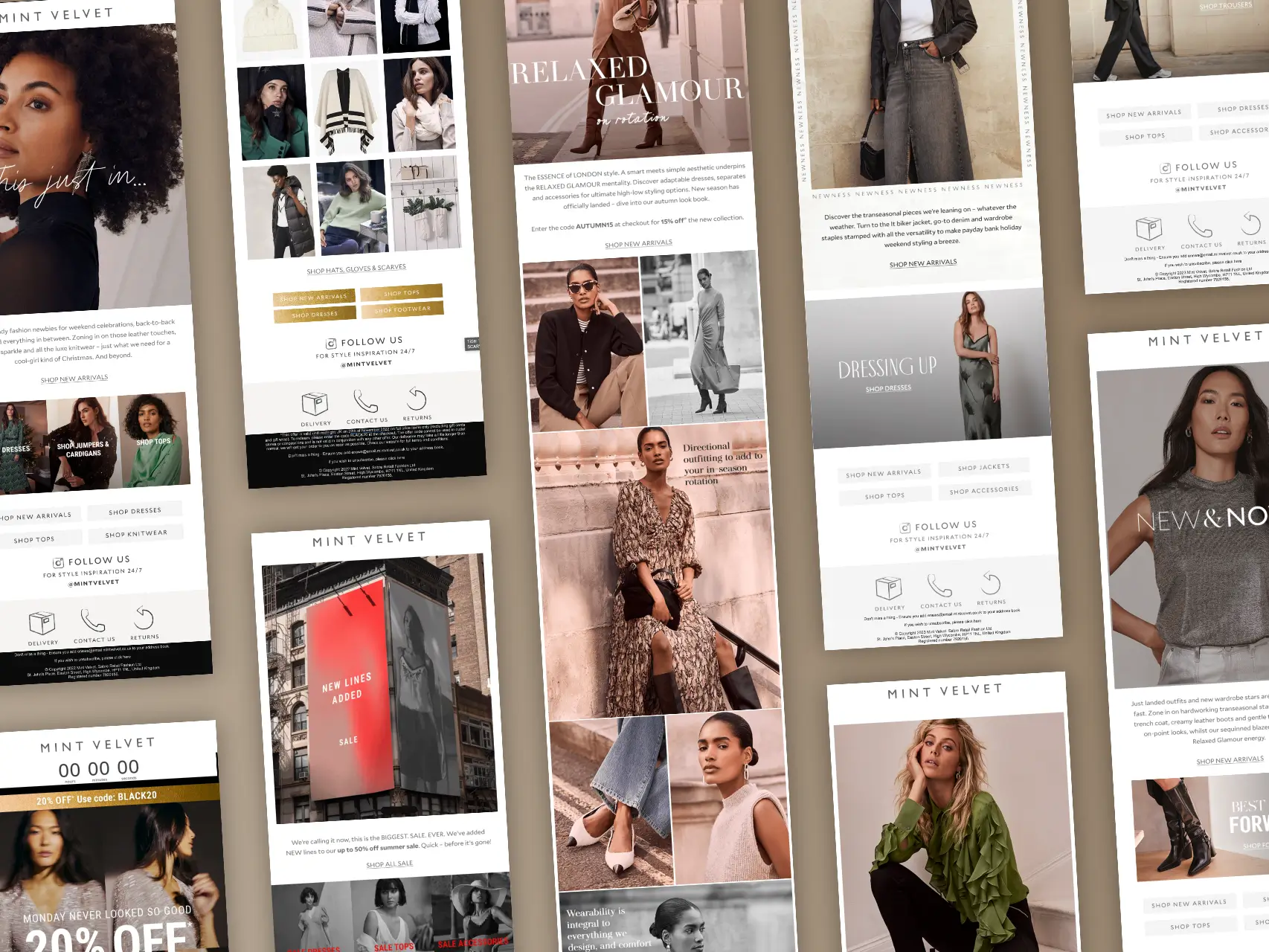 Mint Velvet Email Campaigns project