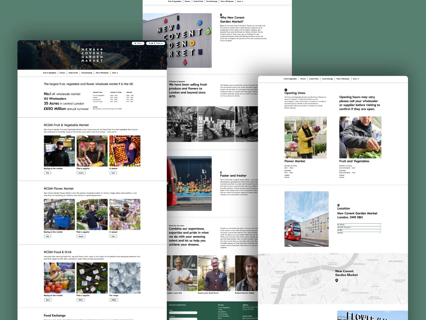 New Covent Garden Market WordPress Development project