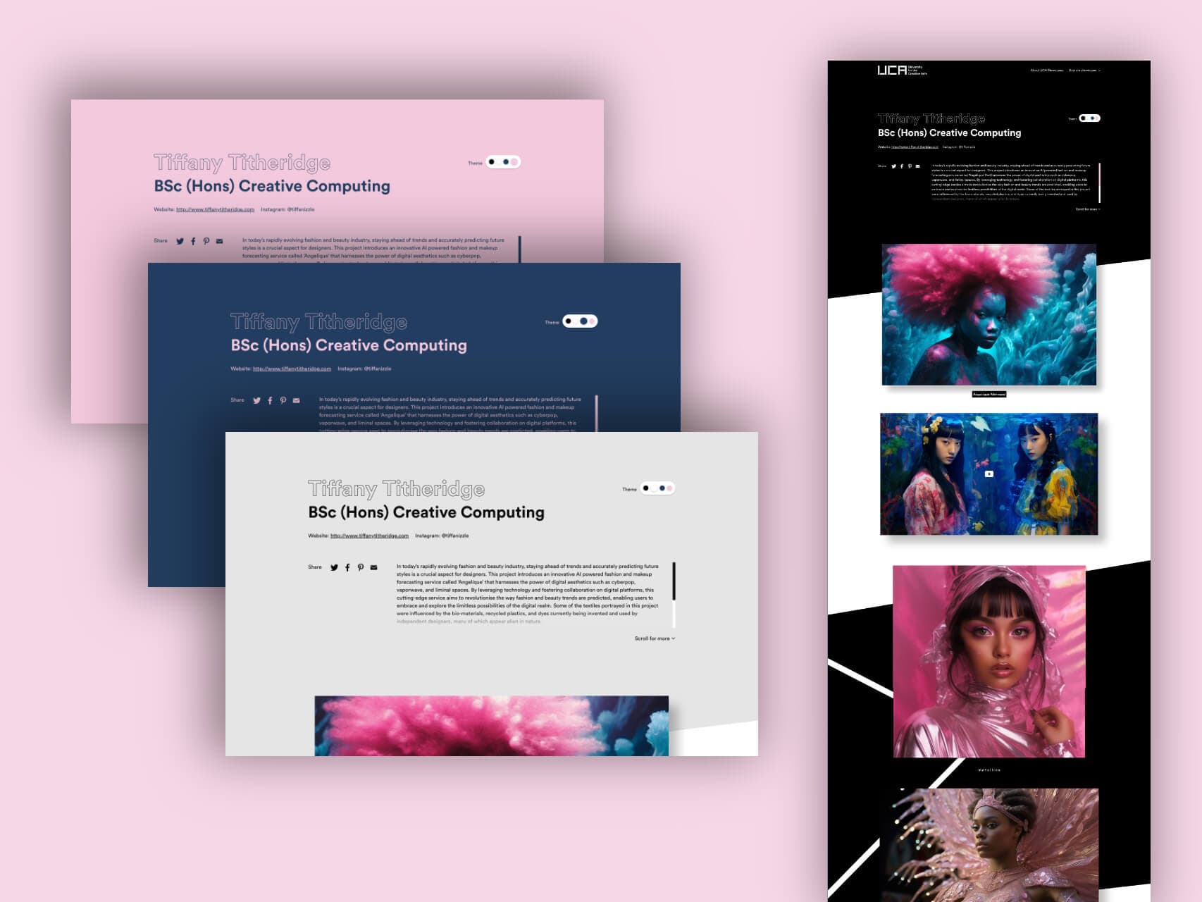 University for the Creative Arts WordPress Development project