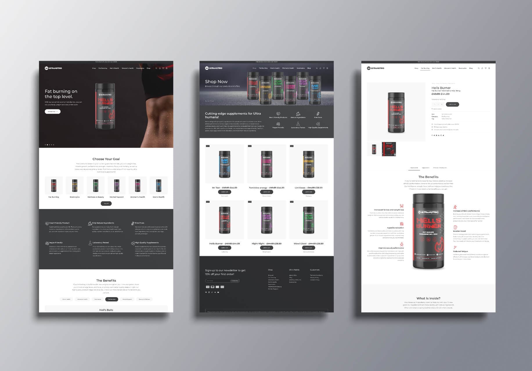 Ultra Nutrio | Web Design - Image 1