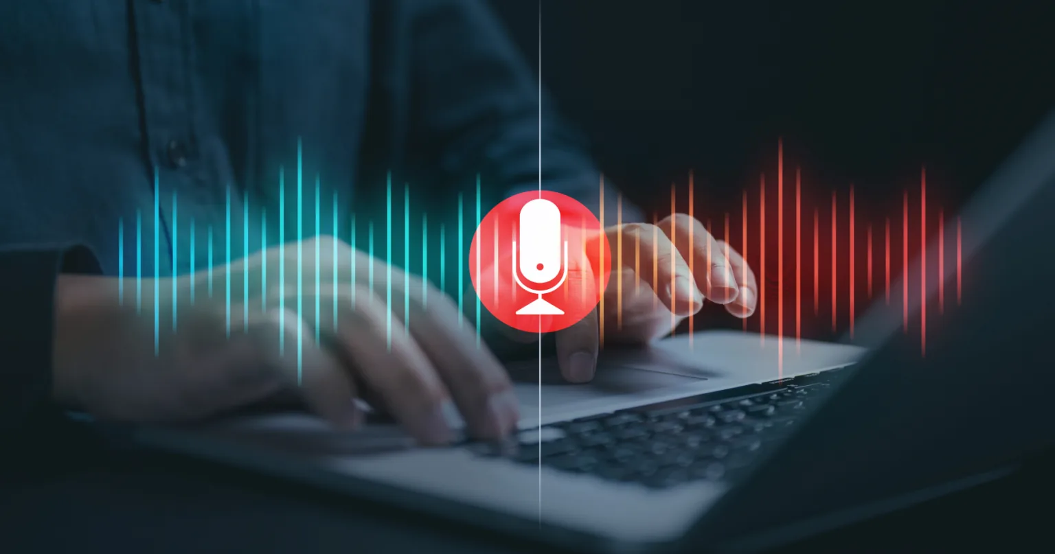 An AI voice agent answering a business phone call automatically