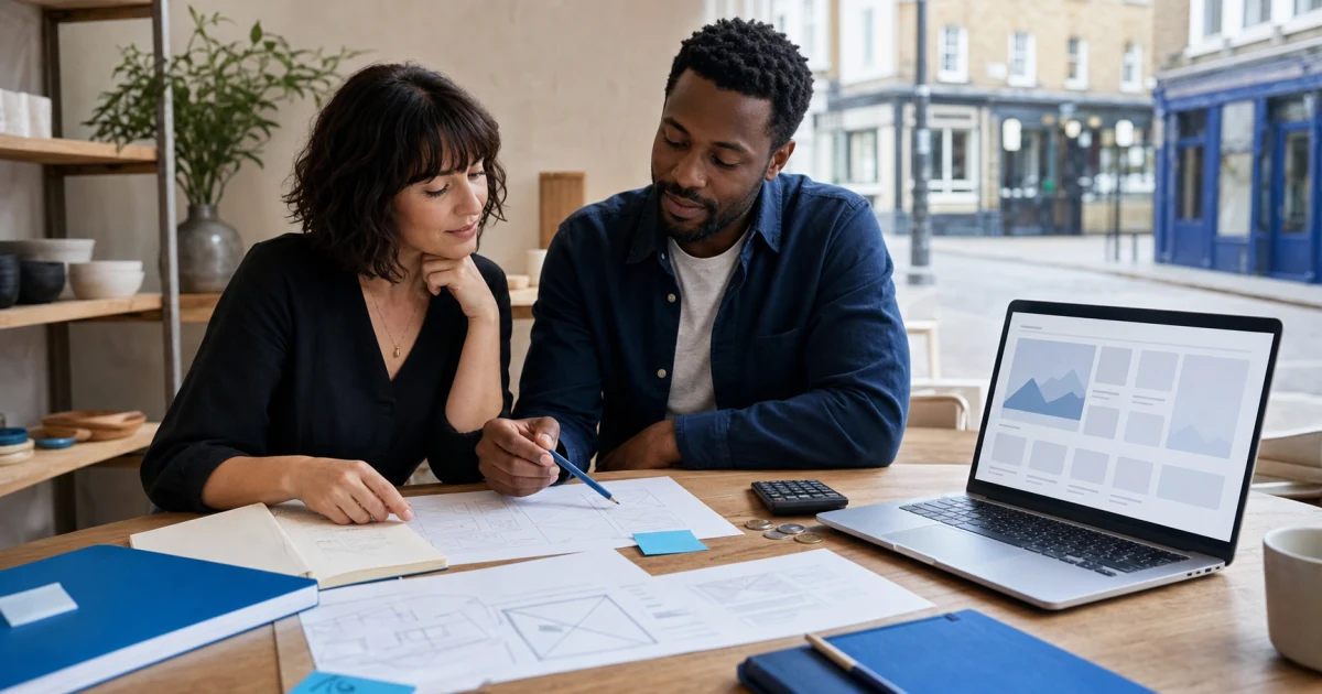 Custom WordPress development planning for a UK business